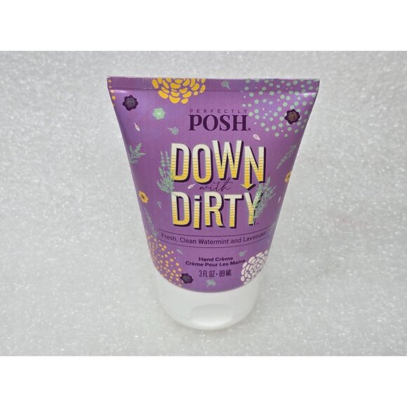 Perfectly Posh Down With Dirty Hand Creme 3 Fl Oz Tube Vegan & Paraben Free - Picture 1 of 2